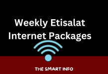 Weekly Etisalat Internet Packages